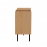 TemaHome Viny Sideboard in Oak & Pure Black - Side View