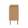 TemaHome Viny Sideboard in Oak & Pure Black - Side View - TemaHome Viny Sideboard in Oak & Pure Black - Side View