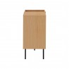 TemaHome Viny Sideboard in Oak & Pure Black - Opposite Side View