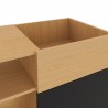 TemaHome Viny Sideboard in Oak & Pure Black - Top Shelf