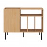 TemaHome Viny Sideboard in Oak & Pure Black - Back