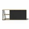 TemaHome Albi Sideboard in Light Oak & Black - Back Angled - TemaHome Albi Sideboard in Light Oak & Black - Back Angled