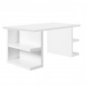 TemaHome Multi 63'' Table Top With Storage Legs in Pure White - Angled View