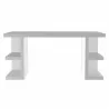 TemaHome Multi 63'' Table Top With Storage Legs in Pure White - Front - TemaHome Multi 63'' Table Top With Storage Legs in Pure White - Front
