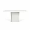 TemaHome Dusk 59" Dining Table in High Gloss White - Front View - TemaHome Dusk 59" Dining Table in High Gloss White - Front View