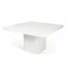 TemaHome Dusk 59" Dining Table in High Gloss White - Top Angled - TemaHome Dusk 59" Dining Table in High Gloss White - Top Angled