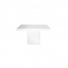 TemaHome Dusk 59" Dining Table in High Gloss White - Front View