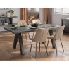TemaHome Apex Dining Table in Concrete Look & Black - Lifestyle 