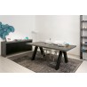 TemaHome Apex Dining Table in Concrete Look & Black - Lifestyle 3