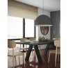 TemaHome Apex Extending Dining Table in Concrete Look & Black - Lifestyle 4 - TemaHome Apex Extending Dining Table in Concrete Look & Black - Lifestyle 4