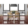 TemaHome Apex Extending Dining Table in Concrete Look & Black - Lifestyle 5