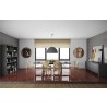 TemaHome Apex Extending Dining Table in Concrete Look & Black - Lifestyle 11