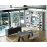 TemaHome Apex Extending Dining Table in Concrete Look & Black - Lifestyle 13