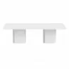 TemaHome Dusk Conference Table in High Gloss White - Front - TemaHome Dusk Conference Table in High Gloss White - Front