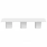 TemaHome Dusk Extra-Long Conference Table in High Gloss White - TemaHome Dusk Extra-Long Conference Table in High Gloss White