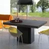 TemaHome Dusk 51" Dining Table in Concrete Look & Pure Black - Lifestyle 5 - TemaHome Dusk 51" Dining Table in Concrete Look & Pure Black - Lifestyle 5