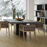 TemaHome Dusk 51" Dining Table in Concrete Look & Pure Black - Lifestyle 4