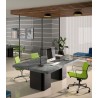 TemaHome Dusk Conference Table in Concrete Look & Pure Black - Lifestyle