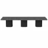 TemaHome Dusk Extra-Long Conference Table in Concrete Look & Pure Black - TemaHome Dusk Extra-Long Conference Table in Concrete Look & Pure Black
