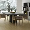 TemaHome Dusk 59" Dining Table in Concrete Look & Pure Black - Lifestyle 1 - TemaHome Dusk 59" Dining Table in Concrete Look & Pure Black - Lifestyle 1