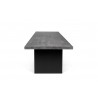 TemaHome Detroit Dining Table in Concrete & Pure Black - Side
