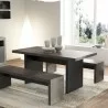 TemaHome Detroit Dining Table in Concrete & Pure Black - Lifestyle - TemaHome Detroit Dining Table in Concrete & Pure Black - Lifestyle