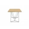 TemaHome Multi 63'' Table Top With Trestles in Oak & Black - Side - TemaHome Multi 63'' Table Top With Trestles in Oak & Black - Side