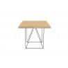 TemaHome Multi 63'' Table Top With Trestles in Oak & Black - Right Side