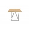 TemaHome Multi 63'' Table Top With Trestles in Oak & Black - Right Side