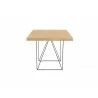 TemaHome Multi 63'' Table Top With Trestles in Oak & Black - Right Side - TemaHome Multi 63'' Table Top With Trestles in Oak & Black - Right Side
