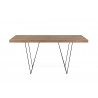 TemaHome Multi 63'' Table Top With Trestles in Oak & Black - Front 2