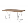 TemaHome Multi 63'' Table Top With Trestles in Oak & Black - Angled