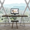 TemaHome Multi 63'' Table Top With Trestles in Oak & Black - Lifestyle 3