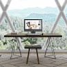 TemaHome Multi 63'' Table Top With Trestles in Oak & Black - Lifestyle 3
