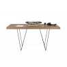 TemaHome Multi 63'' Table Top With Trestles in Oak & Black - Front 