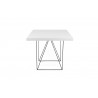 TemaHome Multi 63'' Table Top With Trestles in Pure White & Black - Side