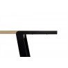 TemaHome Drift Dining Table in Oak & Black - Table Detail