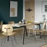 TemaHome Drift Dining Table in Oak & Black - Lifestyle 3 - TemaHome Drift Dining Table in Oak & Black - Lifestyle 3