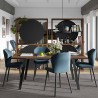 TemaHome Drift Dining Table in Walnut & Black - Lifestyle 3