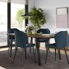 TemaHome Drift Dining Table in Walnut & Black - Lifestyle 2