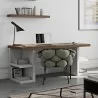 TemaHome Multi 63'' Table Top With Storage Legs in Walnut Top & Pure White Legs - Lifestyle 2 - TemaHome Multi 63'' Table Top With Storage Legs in Walnut Top & Pure White Legs - Lifestyle 2