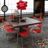 TemaHome Dusk 51" Dining Table in Chocolate - Lifestyle