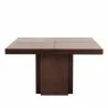 TemaHome Dusk 59" Dining Table in Chocolate - Front - TemaHome Dusk 59" Dining Table in Chocolate - Front