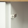 TemaHome Edge Sideboard in Pure White & Oak - Cabinet Latch