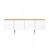TemaHome Edge Sideboard in Pure White & Oak - Top Opened