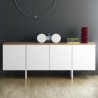 TemaHome Edge Sideboard in Pure White & Oak - Front Lifestyle 4