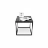 TemaHome Prairie 20x20 Marble End Table in Black Marble & Black - Front with Contents - TemaHome Prairie 20x20 Marble End Table in Black Marble & Black - Front with Contents