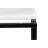 TemaHome Prairie 20x20 Marble End Table in White Marble & Black - Table Detail - TemaHome Prairie 20x20 Marble End Table in White Marble & Black - Table Detail