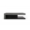 TemaHome Detroit Coffee Table in Concrete & Pure Black - Front View