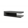 TemaHome Detroit Coffee Table in Concrete & Pure Black - Angled View